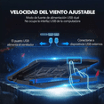 thumbnail image 2 of Enfriamiento Para Portátil Con 6 Ventiladores Malubero almohadilla de enfriamiento, 2 of 5