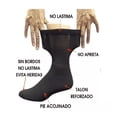 thumbnail image 2 of Calcetín 12 Pares Pie Diabético Extra Grande 28-32 Cm D Pie Surtido (Blanco,negro,gris) caballero, 2 of 3