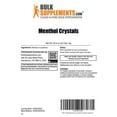 thumbnail image 2 of BulkSupplements Menthol Crystals Powder, Dietary Supplement, Respiratory Support, 1kg, 2 of 6