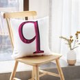 thumbnail image 5 of LALILO Throw Pillow Covers Pop Art Ink Grunge Vivid Pink Small Letter Cushion Cover 18" x 18", 2 Pack, 5 of 6