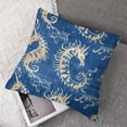 thumbnail image 7 of Fenyluxe Seahorse Decorative Pillow Cover 2pcs for Couch Nautical Decor Square Cushion Case Sofa Home Decorations Dark Blue White, 7 of 7