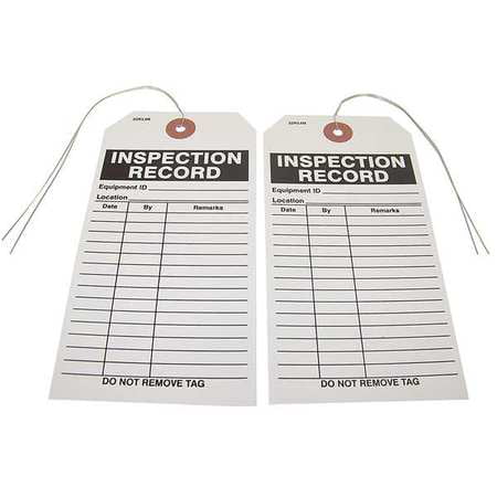 BADGER TAG & LABEL CORP 116 Inspection Record Tag, 2-7/8 in. W, (Best Music Record Labels)