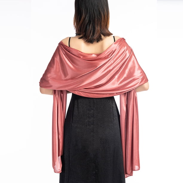 Chal de cena para novia, dama de honor, vestido, cheongsam, fiesta, chal, bufanda, doble uso, mujer