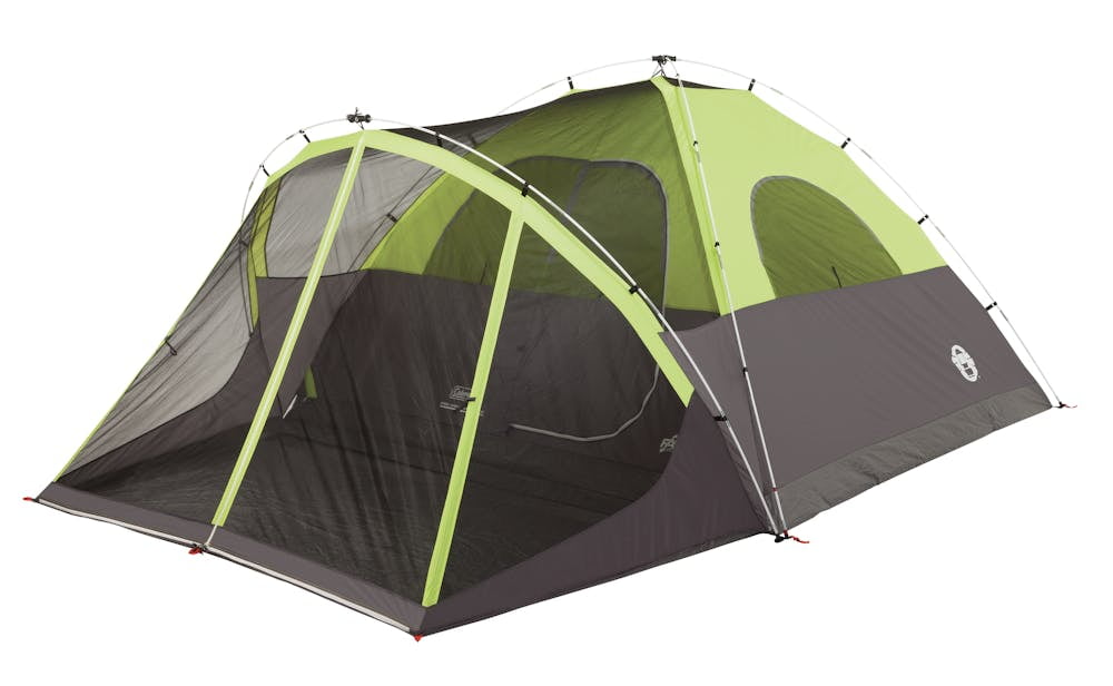 Coleman 6-Person Steel Creek™ Fast Pitch™ Dome Camping Tent with Screen Room, Green