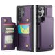 thumbnail image 1 of Funda para Samsung Galaxy S24 Ultra con tarjetero, funda tipo cartera para hombre y mujer con bloqueo RFID, funda de piel resistente con cierre magnético y función atril, a prueba de golpes, 1 of 10