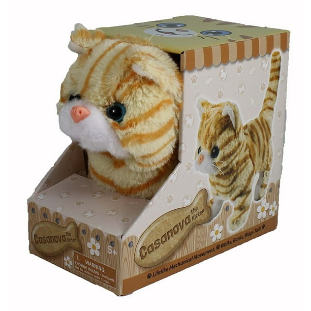 Casanova Orange Stripped Cat Battery Operated Novelty Toy By Westminster 