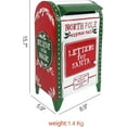 thumbnail image 6 of Bigfortune Christmas Mailbox Decoration Santa's Mailbox Letters To Santa Xmas Ornament Tabletop Christmas Decoration, 6 of 8