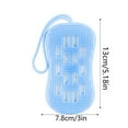 thumbnail image 3 of Soap Pouch Exfoliating Silicone Soap Pocket Body Exfoliator Scrubber Brush For Bath Or Shower Body Scrubber For Bar Soap Bits Home Textile Necessities Light blue(Clearance), 3 of 6