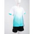 thumbnail image 3 of Jowowha Kids Boys Football Jerseys Shirts Shorts Set Basketball Athletic Sports Suit White XS, 3 of 7