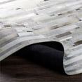 thumbnail image 4 of Surya Medora MOD-1016 24 x 96" Runner Leather Area Rug in Light Gray/Brown, 4 of 6