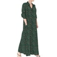 thumbnail image 1 of Pompotops Chemise de Mode pour Femmes à Manches Longues avec Poche Col en Coton Lin en Solde, 1 of 8