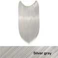 thumbnail image 2 of Transparent Invisible Wire NO Clip in Hair Extensions Straight Wavy Curly Synthetic Hair, 2 of 5