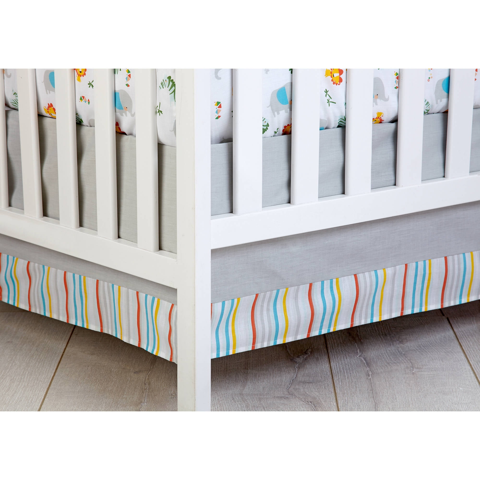 Zutano Blue Juba 5 Piece Crib Set Walmart Com Walmart Com