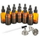 thumbnail image 1 of Frasco gotero de vidrio AOZITA, 60 ml, color ámbar con accesorios, 12 unidades, 1 of 8