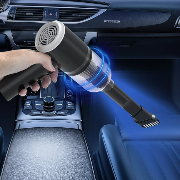 Aspiradora de Coche Inalámbrica | Potencia de Succión 5000Pa Batería Recargable USB 1200mAh | Mini Aparato Portátil de Mano para Seco y Mojado para Hogar y Auto | 120W | Múltiples Accesorios