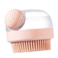 thumbnail image 2 of Peine de de mano/portátil/herramienta de lavado de silicona/cepillo de peine para el hogar Rosa para baño Yuyangstore Peine de masaje manual, 2 of 8