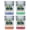 Multicolor (4-Pack), variant on Seattle Washington Vintage Design Souvenir 2 oz Square Shot Glass – Clear