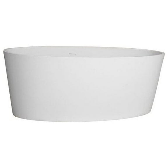 Barclay Magnus RTOVN63-OF-WH 63 Inch Resin Bathtub