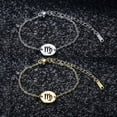 thumbnail image 2 of Giorgio Bergamo Stainless Steel Gold Plated Zodiac, Constellaction, Horoscope, Disc Anklet, Ankle Bracelet, 2 of 9