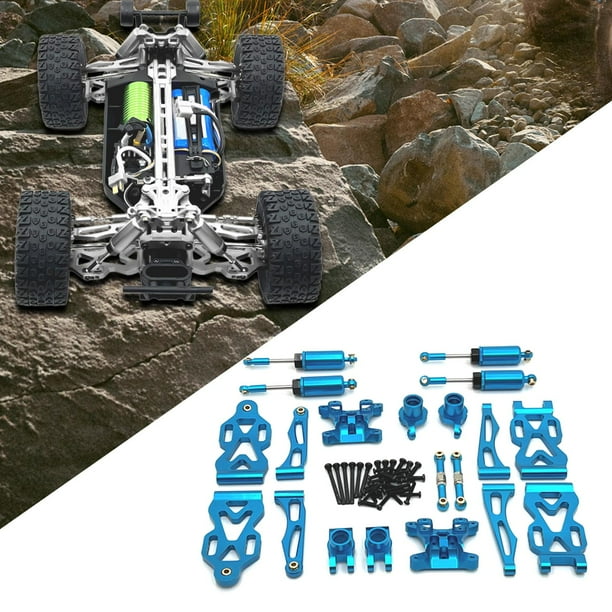 Piezas de repuesto de metal para coches RC 1/16 Baoblaze accesorio de bricolaje Azul