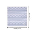 thumbnail image 3 of INSPIRE CHIC Women's Geometric Printed Cotton Linen Scarves, Retro Lace Trim Square Headscarf Neckerchief 23.6x23.6" Geometric-1-Blue, 3 of 6