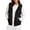 Black, variant on WRFWUL Womens Plus Size Sleeveless Hoodie Vest Lightweight Zip Up Oversized Sweatshirt Open Front Fall Trendy Waistcoat with Pockets