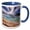 Blue/White, variant on 3drose, Argentina, Tierra Del Fuego National Park. Pia Glacier and Ocean., 11oz Magic Transforming Mug