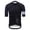 Black, variant on Men's Cycling Jersey, Short Sleeve Half Zip Bike Top, Breathable Moisture Wicking Shirt for Summer Road Riding