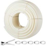 BENTISM PEX Tubing, 1 inch x 500 ft PEX Pipe, Non Oxygen Barrier PEX-B Pipe White, Flexible PEX Water Line for Plumbing, RV Sewer Hose, Radiant Cooling