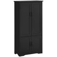 thumbnail image 1 of HOMCOM 48" Kitchen Pantry, Kitchen Storage Cabinet with Shelves, Black, 1 of 10