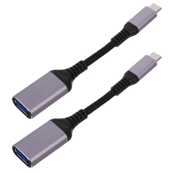 NICERIO 2Pcs USB Type-C to USB Converter Otg Adapter for Phone with Fast Data Transfer