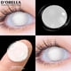 thumbnail image 4 of FeiKong D'orella 2 piezas de lentes de contacto coloridas para Halloween, lentes de contacto de anime para cosplay, lentes multicolores, uso anual, lentes de contacto blancas y negras, 4 of 5
