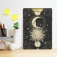 thumbnail image 5 of FMSHPON Black Space Sun CrescentStars Clipboard Hardboard Wood Nursing Clip Board and Pull for Standard A4 Letter 13x9 inches, 5 of 7