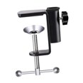 thumbnail image 1 of Runquan Desktop Mounting Clamp Camera Mount Clamp Heavy Duty Sturdy Desktop Bracket Magnifying Glass Lamp Base for Studio Video Light Black Iron, 1 of 8