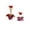 A017, variant on Christmas Porch Goose Outfits, Christmas Goose Clothes Set, Cute Christmas Goose Costume for 23" Geese Statue Outdoor Patio Lawn Yard Decoration