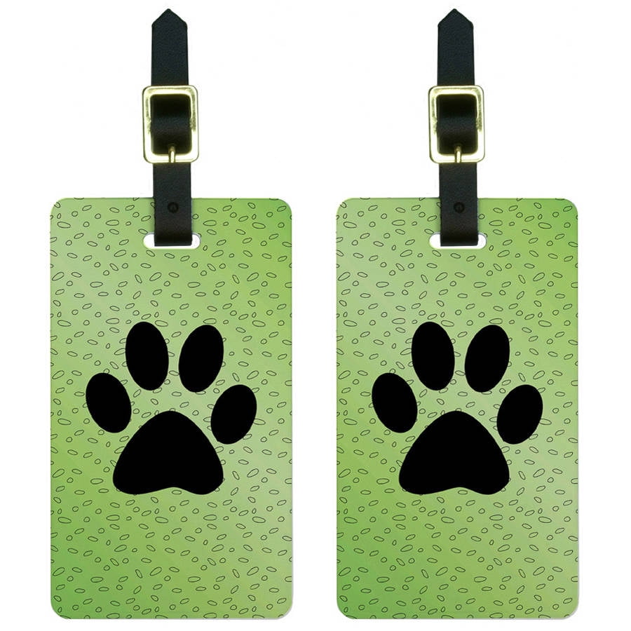 Paw Print of Awesomeness Green Luggage 