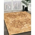 thumbnail image 3 of Ahgly Company Machine Washable Indoor Rectangle Abstract Pumpkin Orange Area Rugs, 2' x 5', 3 of 7