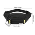 thumbnail image 3 of Black Crossbody Backpack Crafted From Durable Waterproof Nylon With Adjustable Shoulder Strap Spacious Internal Compartment And Convenient Headphone Port For Daily Use, 3 of 6