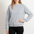 thumbnail image 4 of Qwertyu Mock Neck Sweatshirt for Women Oversized Turtleneck Sweater Long Sleeve Fleece Pullover Tops Fall Fashion Clothes Gray S, 4 of 6