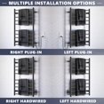 thumbnail image 3 of Towel Warmer Rack with 24hr Timer, Matte Black Heated Towel Rack for Bathroom, Plug-in/Hardwired, Wall Mounted 10-Bar Electric Towel Warmer with Temperature Control, 3 of 5