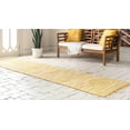 thumbnail image 3 of Rugs.com Chindi Cotton Collection Rug – 6 Ft Runner Yellow Flatweave Rug Perfect For Hallways, Entryways, 3 of 9