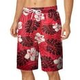 thumbnail image 1 of TSADFHJI Men Swim Trunks 3 Mens Summer Digital 3D Printed Shorts Elasticated Waisted Beach Pants L Red, 1 of 5