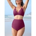 thumbnail image 5 of V Neck Two Piece Swimwear for Maternity High Waisted Pregnancy Bikini Set Pregnancy Swimsuit, 5 of 6