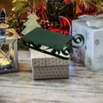 thumbnail image 6 of ELAYARD Green Plastic Sleigh Desktop Ornament Charming Xmas Decor for Holiday Display, 6 of 8