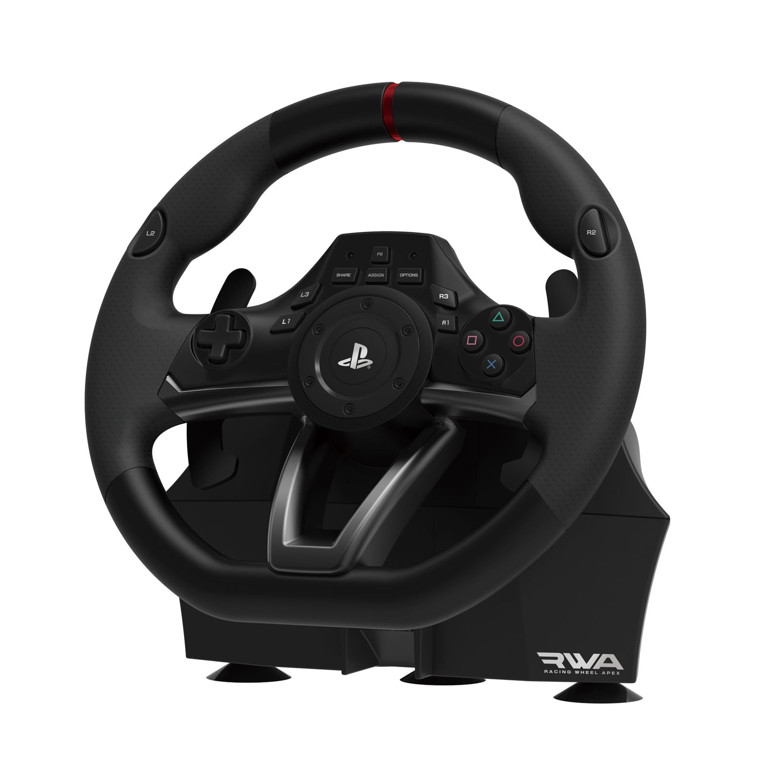 HORI Racing Wheel Apex for Sony PlayStation 4/3, and PC, Black