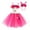 Hot Pink, variant on Toddler Girls Easter Dresses Bunny Adorable Princess Dress Cute Rabbit Ears Party Mesh Tufted Dress #Hot Pink 10-12 Years