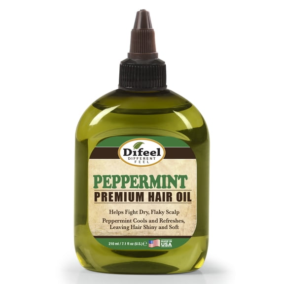 Difeel Premium Natural Peppermint Hair Oil 8 oz – Scalp & Hair Moisturizing Oil