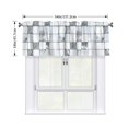 thumbnail image 2 of Drapery Wear Rod Short Curtain 54x18in Filter With Light Feature For Easy Installation Rod Free For Bedroom Kitchen Bathroom\r\n Silver Checked Hand-Drawn Sketch_3, 2 of 7