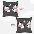 thumbnail image 3 of Bingfone Cute Farm Milk Animal Linen Throw Pillow Covers Cushion Case Pocket Button Vintage Farmhouse Pillowcase for Sofa Couch Bed (without pillow core) 18"x18", 3 of 9