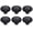 Diameter 33mm, variant on 6 pack Vintage Cabinet Pulls Black Zinc Alloy Pull Handles ,Traditional Drawer Cabinet Handle,Bedroom Bathroom Washroom Kitchen Hardware